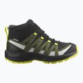 Dětské trekové boty Salomon Xa Pro V8 Mid CSWP black/deep lichen green/safety yellow 2