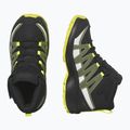 Dětské trekové boty Salomon Xa Pro V8 Mid CSWP black/deep lichen green/safety yellow 6