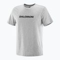 Pánské tričko  Salomon Logo Performance heather grey 3