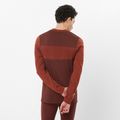 Pánské termo tričko Longsleeve Salomon Essential Wool rum raisin  2