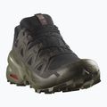 Pánské běžecké boty Salomon Speedcross 6 GTX black/peat/deep lichen green