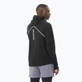 Pánská běžecká mikina Salomon Sense Aero Hybrid Half Zip Hooded deep black 2