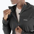 Pánská běžecká mikina Salomon Sense Aero Hybrid Half Zip Hooded deep black 5