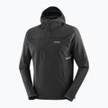 Pánská běžecká mikina Salomon Sense Aero Hybrid Half Zip Hooded deep black 7