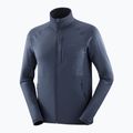 Pánská trekingová mikina Salomon Lightwarm Full Zip blue nights 7