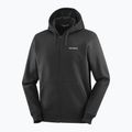 Pánská mikina  Salomon Logo Full Zip Hoodie deep black 4
