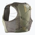 Běžecká vesta Salomon Active Skin 4 Gravel Set wren/deep lichen green/spicy mustard 2