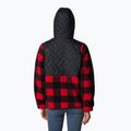 Dámská trekingová mikina Columbia Sweet View Fleece s kapucí black/red lily check print 3