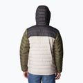 Pánská péřová bunda Columbia Powder Lite s kapucí dark stone/shark/stone green 3