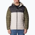 Pánská péřová bunda Columbia Powder Lite s kapucí dark stone/shark/stone green 4