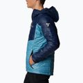 Pánská péřová bunda Columbia Platinum Peak s kapucí shasta/collegiate navy 3