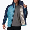 Pánská péřová bunda Columbia Platinum Peak s kapucí shasta/collegiate navy 5