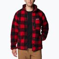 Pánská fleecová mikina Columbia Winter Pass Printed Fleece mountain red check 3