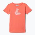 Dětské trekingové tričko Columbia Mission Lake Graphic hot coral/foxy swirl