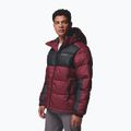 Pánská zateplená bunda Columbia Pike Lake II Hooded rich wine/black 4