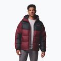 Pánská zateplená bunda Columbia Pike Lake II Hooded rich wine/black 5