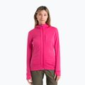 Icebreaker dámská trekingová bunda Quantum III Zip Hood tempo/electron pink/cb