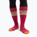 Dámské lyžařské ponožky Icebreaker Ski+ Light OTC Alps 3D electron pink/earth/snow 2