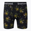 Pánské termo boxerky Smartwool Merino Print Boxer Brief Boxed černo-žlutá 15151