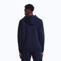 Pánská mikina Under Armour Essential Fleece FZ Hood midnight navy/white 3