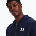 Pánská mikina Under Armour Essential Fleece FZ Hood midnight navy/white 4