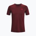 Pánské tréninkové tričko Under Armour HeatGear Armour Fitted bordó 1361683