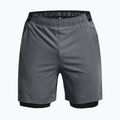 Under Armour Vanish Woven 2v1 šedé pánské tréninkové šortky 1373764