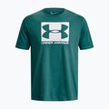 Pánské tričko Under Armour Boxed Sportstyle coastal teal/white 4