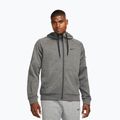 Pánská tréninková mikina Nike Therma Fit Full-Zip charcoal heather/dark smoke grey/black