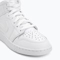 Boty  Jordan 1 Mid white/white/white 7