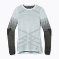 Dámská termoakční mikina Smartwool Intraknit Thermal Merino Base Layer Pattern Crew aqua
