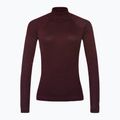 Dámská termoakční mikina Smartwool Thermal Merino Rib Turtleneck black cherry heather