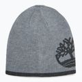 Pánská zimní čepice Timberland Reversible Logo Beanie light grey heather