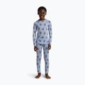 Dětská termo mikina Icebreaker Merino 200 Oasis Crewe Bear Tour Zinc Blue/Aop 9