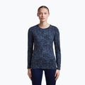 Dámské tričko Longsleeve icebreaker Merino 200 Oasis Crewe Moss Bloom navy/dawn/aop