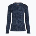 Dámské tričko Longsleeve icebreaker Merino 200 Oasis Crewe Moss Bloom navy/dawn/aop 7