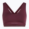 Termoaktivní sportovní podprsenka icebreaker Merino 125 Cool-Lite Sprite Racerback dark berry