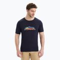 Pánské termo tričko Icebreaker Tech Lite II 7 Mountain Tops navy blue IB0A56VE4011