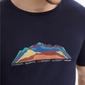 Pánské termo tričko Icebreaker Tech Lite II 7 Mountain Tops navy blue IB0A56VE4011 3
