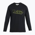 Pánská termoakční mikina icebreaker Merino 150 Tech Lite II Tee Alps 3D black 5