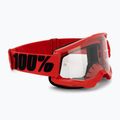 Pánské cyklistické brýle 100% Strata 2 red/clear 50027-00004