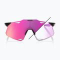 Sluneční brýle 100% Hypercraft gloss black/photochromic purple mirror 7