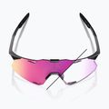 Sluneční brýle 100% Hypercraft gloss black/photochromic purple mirror 9