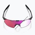 Sluneční brýle 100% Hypercraft SQ gloss black/photochromic purple mirror 10