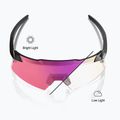 Sluneční brýle 100% Aerocraft gloss black/purple mirror photochromic 3
