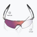 Sluneční brýle 100% Hypercraft SQ gloss light grey/rose gold mirror photochromic 3