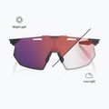 Sluneční brýle 100% Hypercraft SQ gloss light grey/rose gold mirror photochromic 4