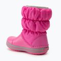 Dětské sněhule Crocs Winter Puff electric pink/light grey 3