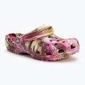 Nazouváky Crocs Classic Marbled Clog electric pink/multi