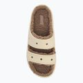 Nazouváky  Crocs Classic Cozzzy Sandal bone/mushroom 5